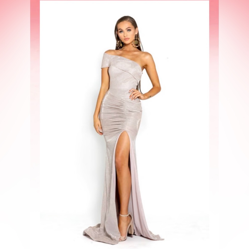 Beautiful gold bridesmaid dress